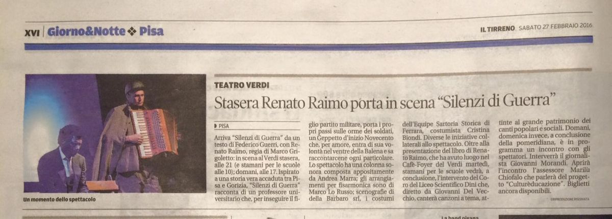 rassegna stampa|2_2016 Renato Raimo